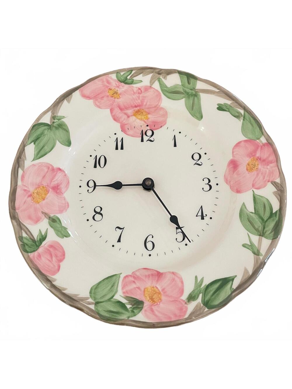 Franciscan Desert Rose wall clock